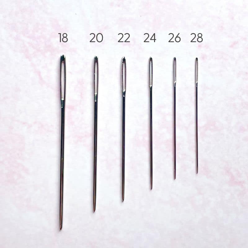 Cross Stitch Needles Size Guide - Makenstitch