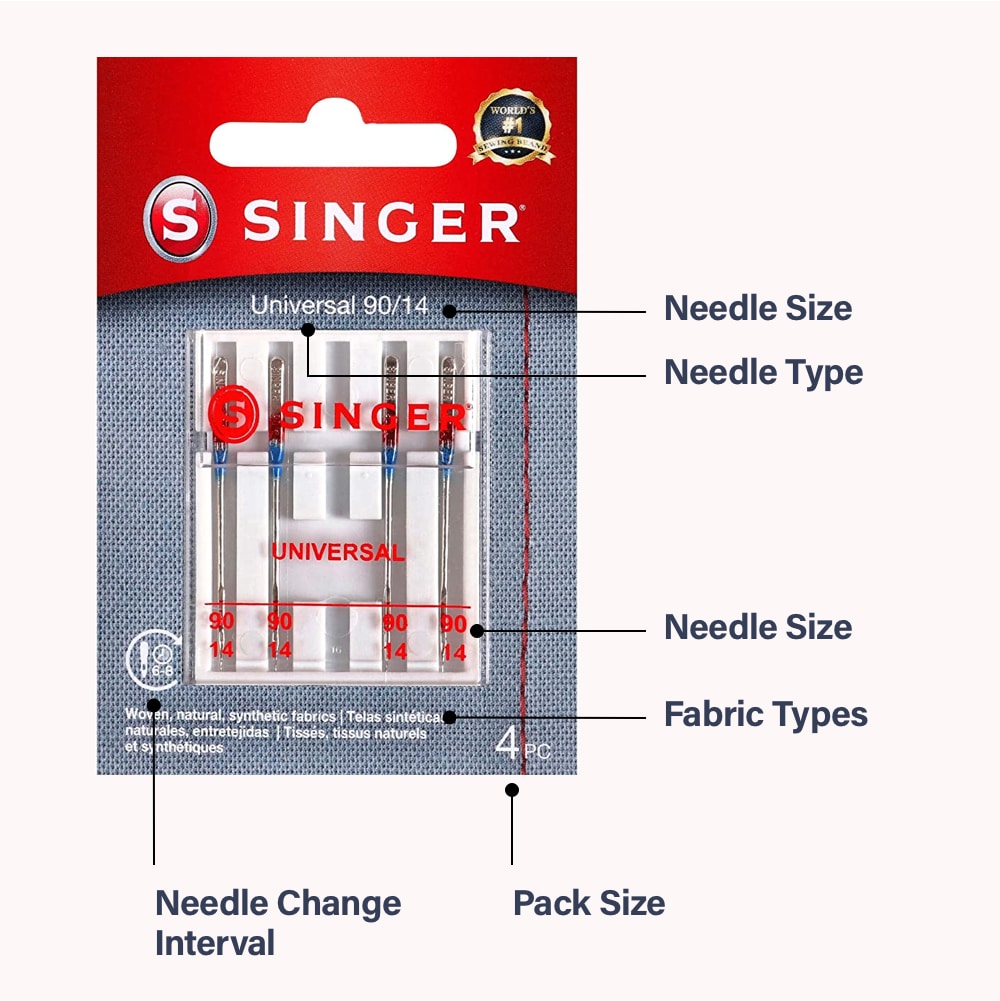 Singer Twin Stretch Machine Needle 1/PKG