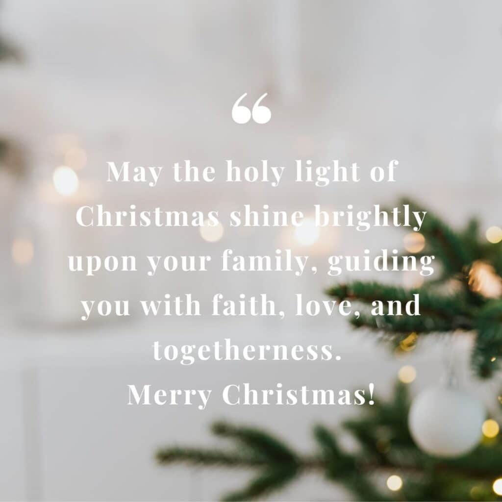 Joy and Light Christmas Card for Mom and Dad