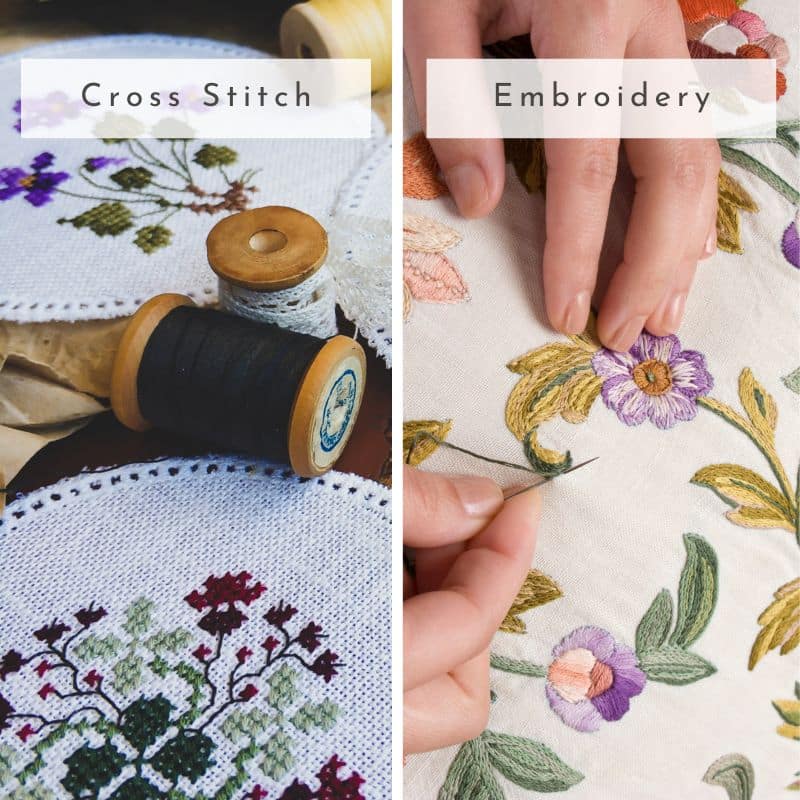 What's the Difference? Embroidery vs. Cross Stitch vs. Needlepoint