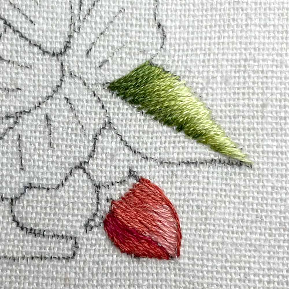 Floral Alphabet: Stitching the Leaves - Makenstitch