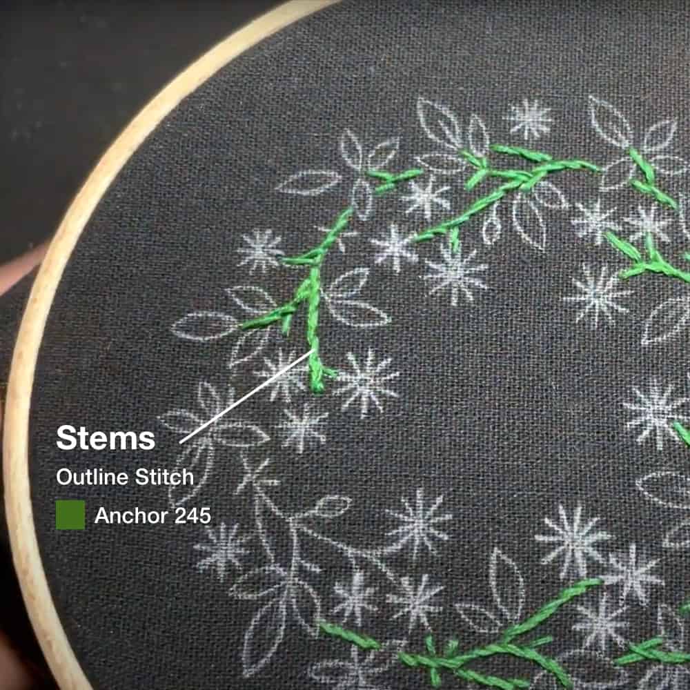Free eye embroidery pattern: Easy stitch switching - Elara Embroidery