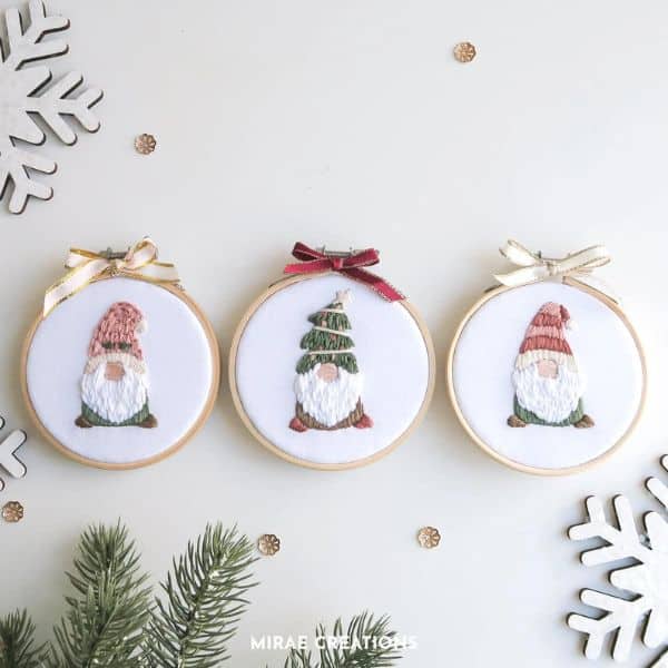 Embroidered Felt Ornament Kit, Beginners Embroidery, Christmas Monogram,  Christmas Decoration, Embroidery, Wall Art, Personalised Gifts 