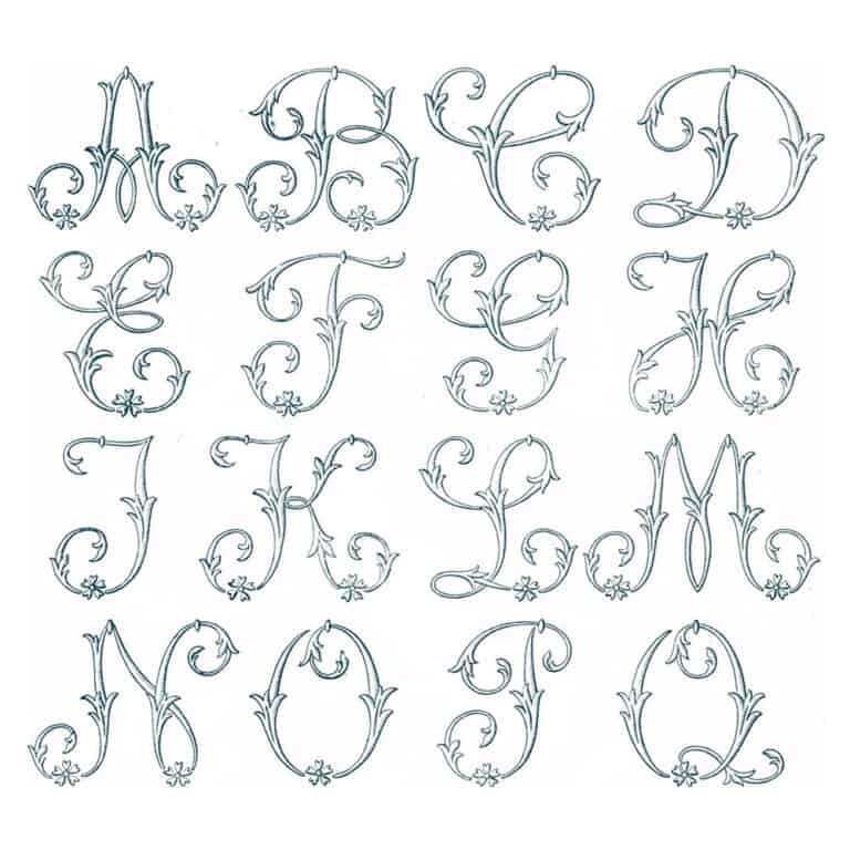 Free Printables Letters And Monograms - Makenstitch