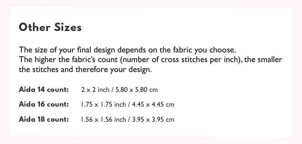 Cross Stitch Needles Size Guide - Makenstitch