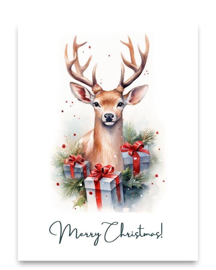 Free Printable Christmas Cards 2023 - Makenstitch