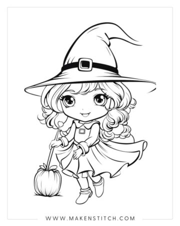 Free Halloween Coloring Pages - Makenstitch