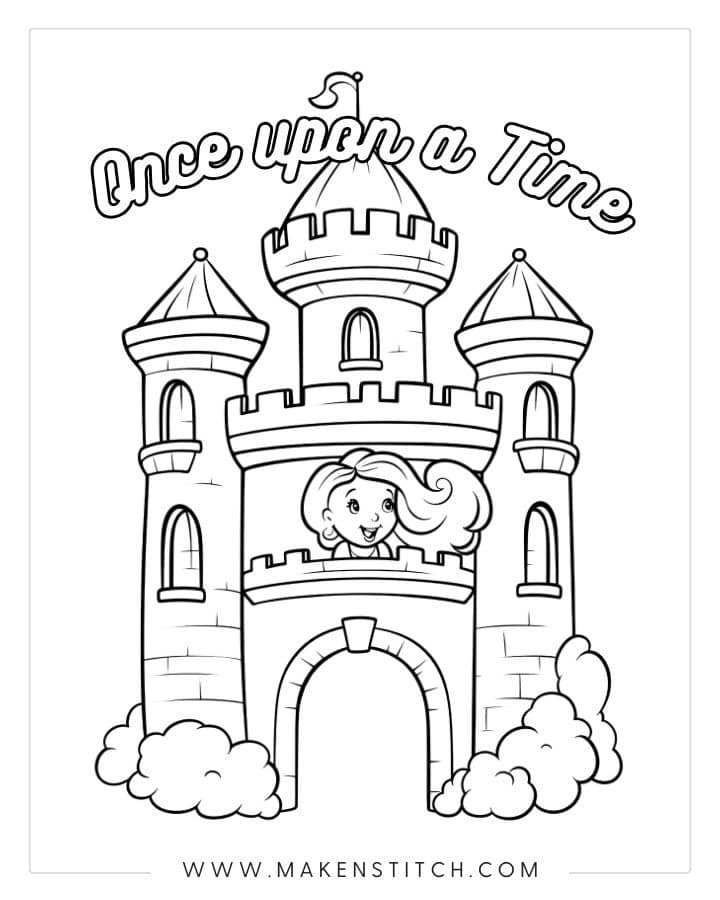 Princess Coloring Pages - Makenstitch