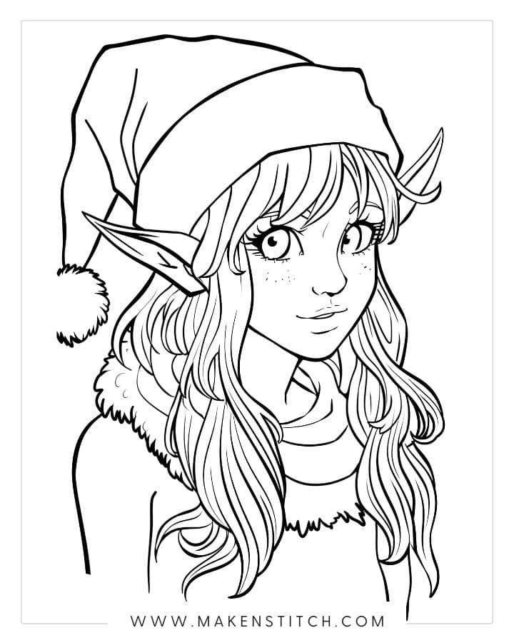 Anime Coloring Pages - Makenstitch