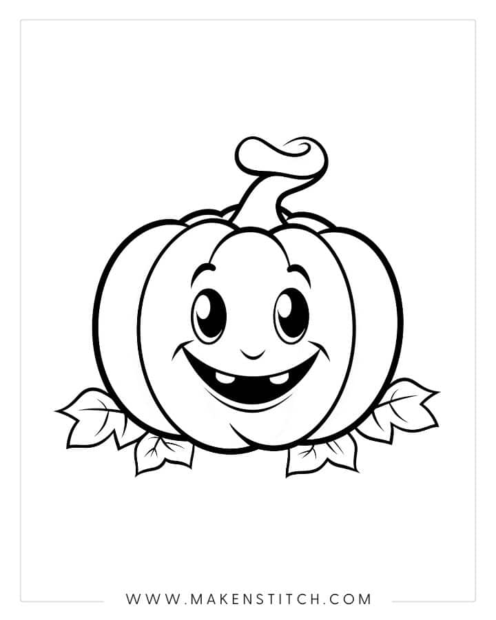 Free Halloween Coloring Pages - Makenstitch