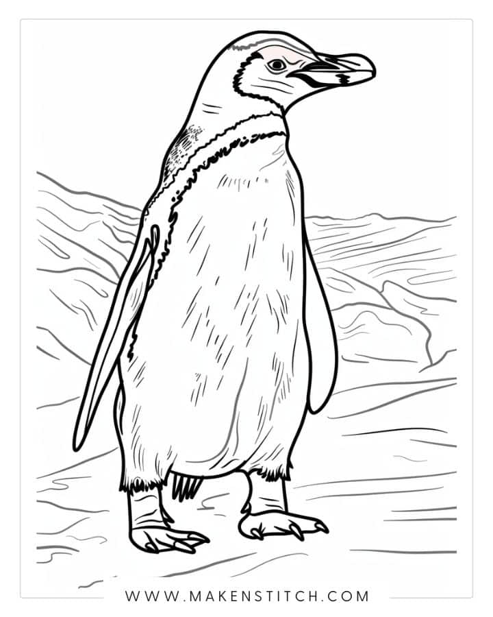 32 Penguin Coloring Pages - Makenstitch