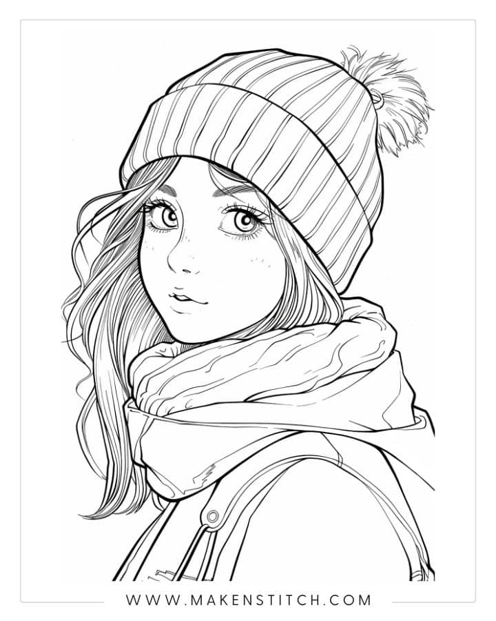 Anime Coloring Pages - Makenstitch