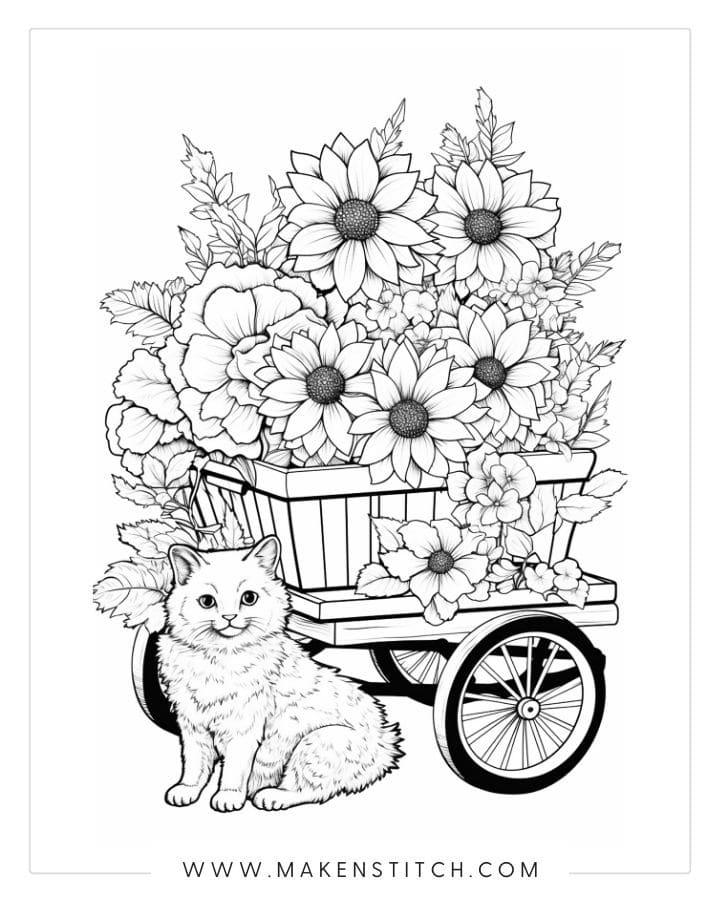 Sunflowers Coloring Page - Coloring Sheets | Autumn Coloring Page | Instant  Download | Floral Coloring | Adult Coloring Book