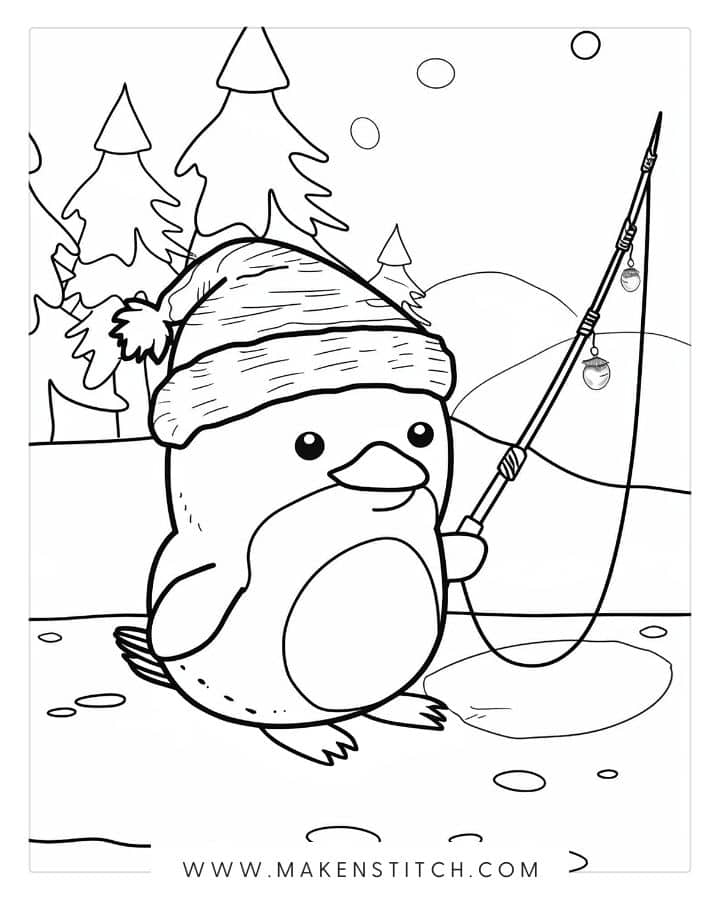 32 Penguin Coloring Pages - Makenstitch