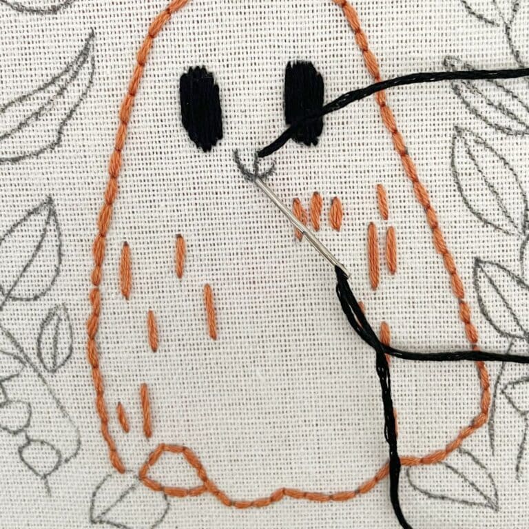 Ghost Stitching Pattern Free Halloween Pattern: The Spooky Ghost