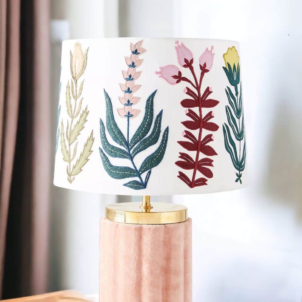 10 Embroidered Lampshades That Redefine Your Space