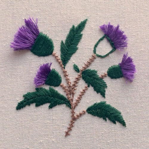 Thistle Needlework (Free Pattern) - Makenstitch