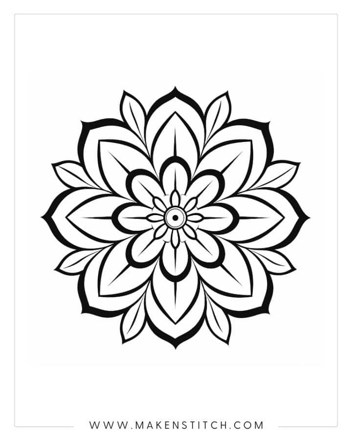 15 Page Printable Mandala Coloring Book Flower Mandala Design Coloring  Books for Adults Instant Digital Download 