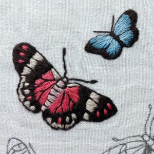 Butterfly Garden Free Embroidery Pattern - Makenstitch