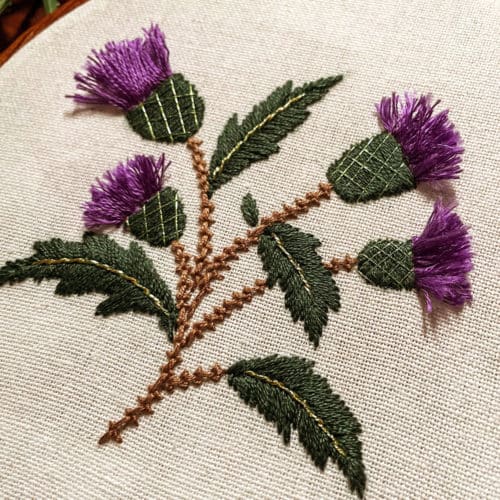 Thistle Needlework (Free Pattern) - Makenstitch