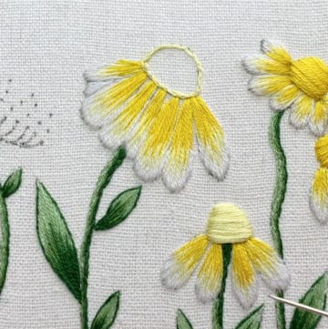 Daisies Embroidery Decoration Tutorial - Makenstitch