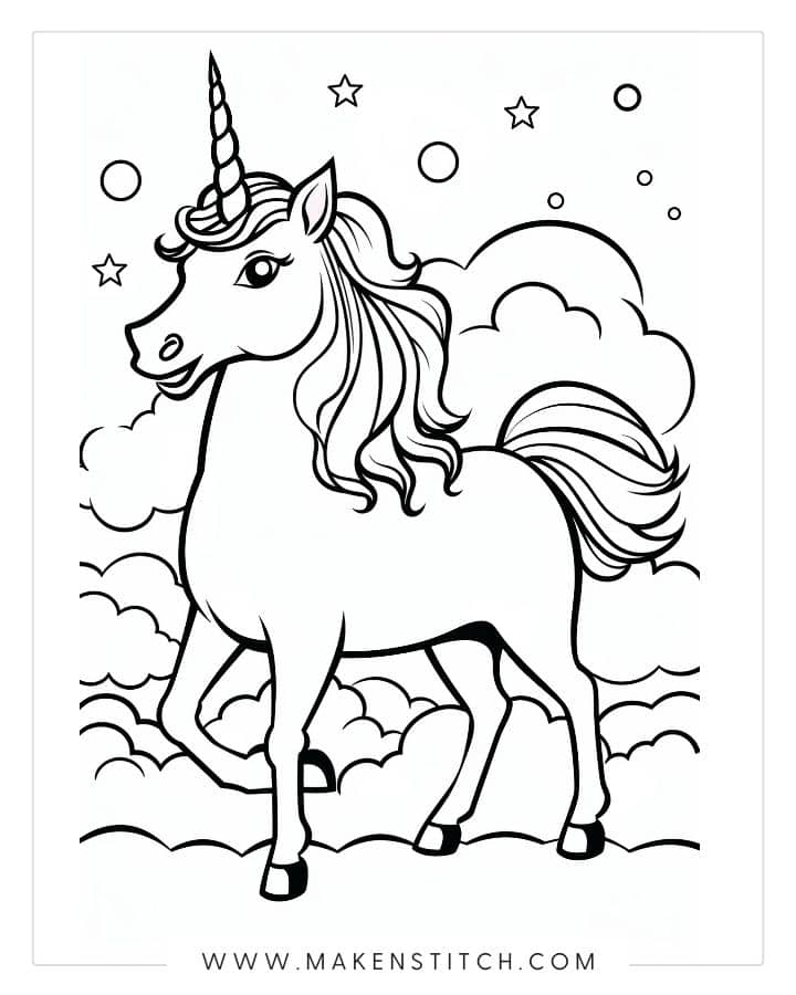 Free Printable Unicorn Coloring Pages - That Kids' Craft Site