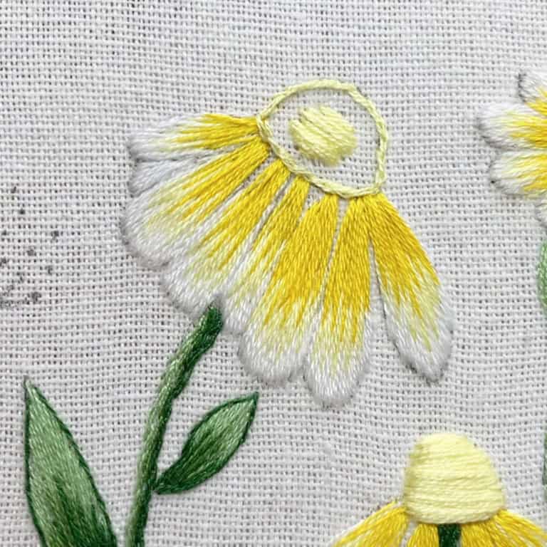 Daisies Embroidery Decoration Tutorial - Makenstitch