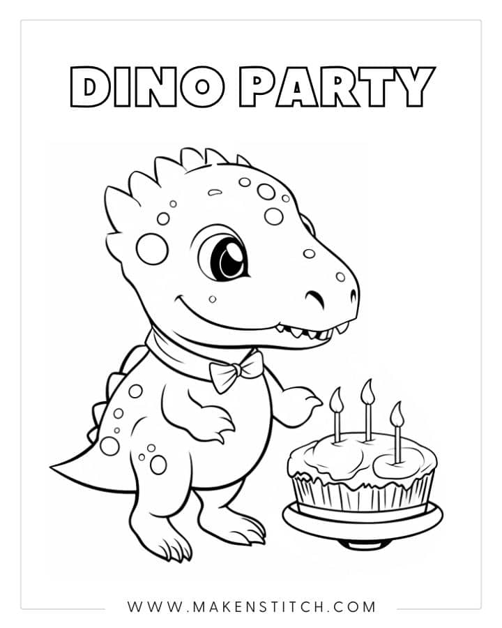 30 Cake Coloring Pages (Free PDF Printables)