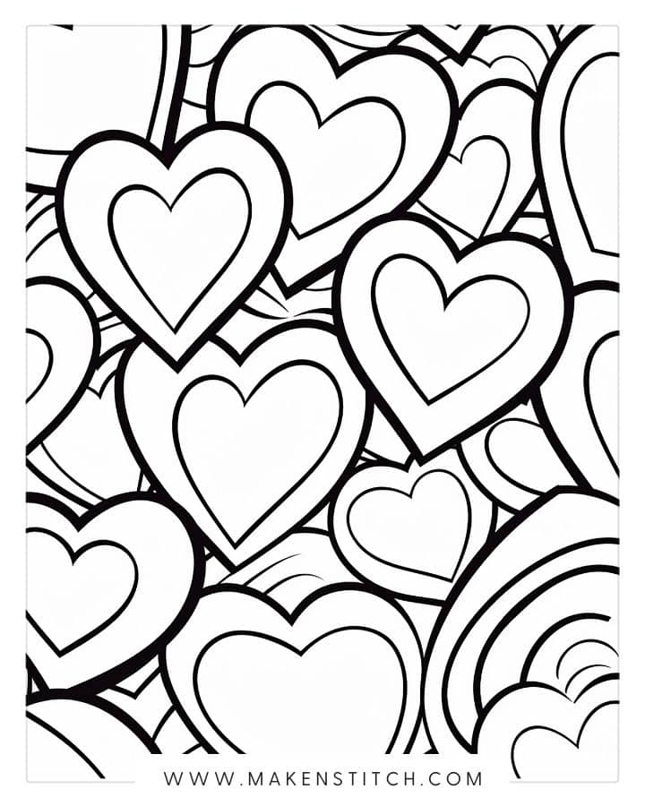 30 Free Heart Templates to Print, Color or Cut Out