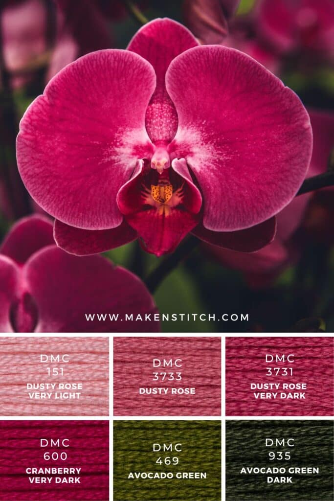 Magenta Rose Color Palette - Makenstitch