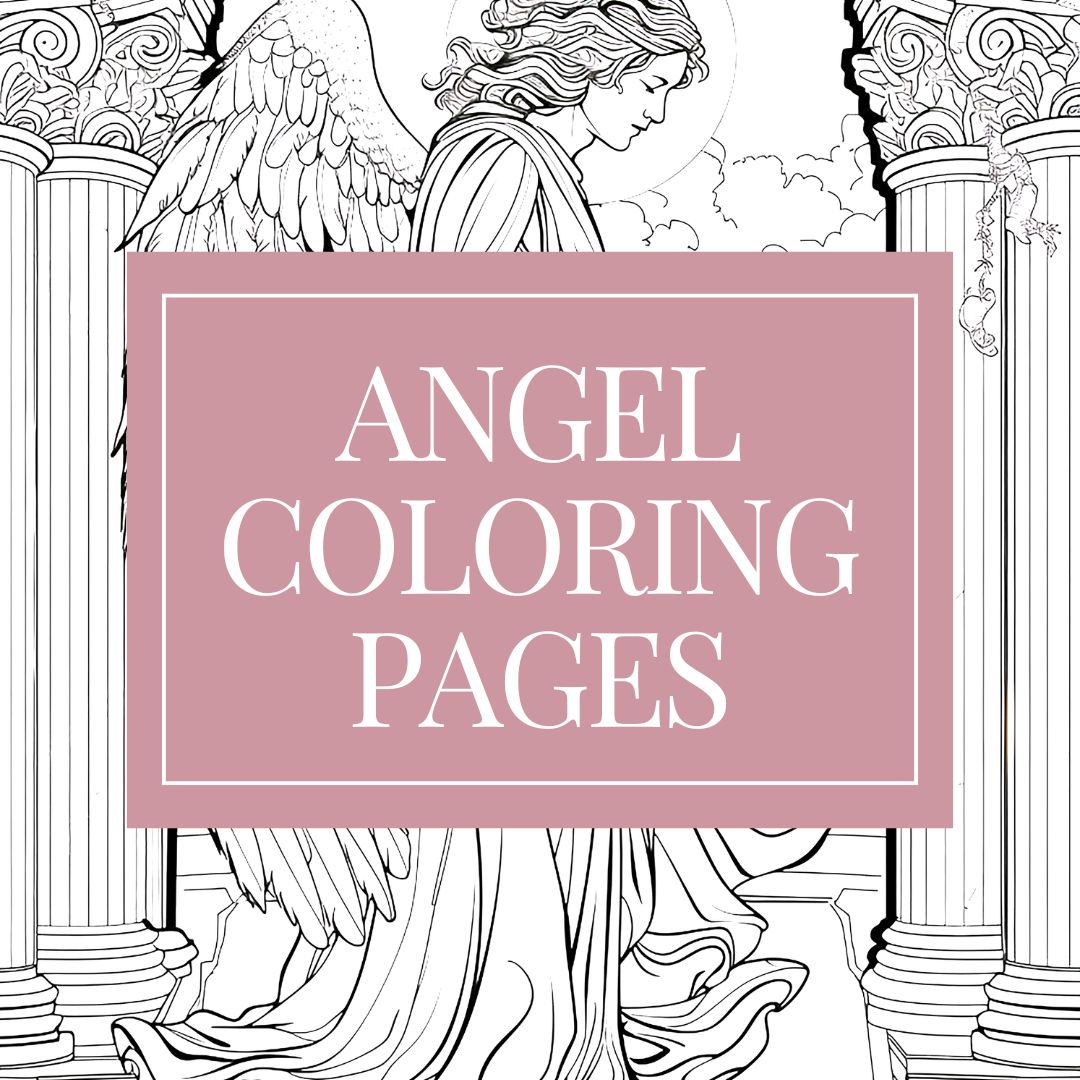 34 Angel Coloring Pages for Kids and Adults Makenstitch