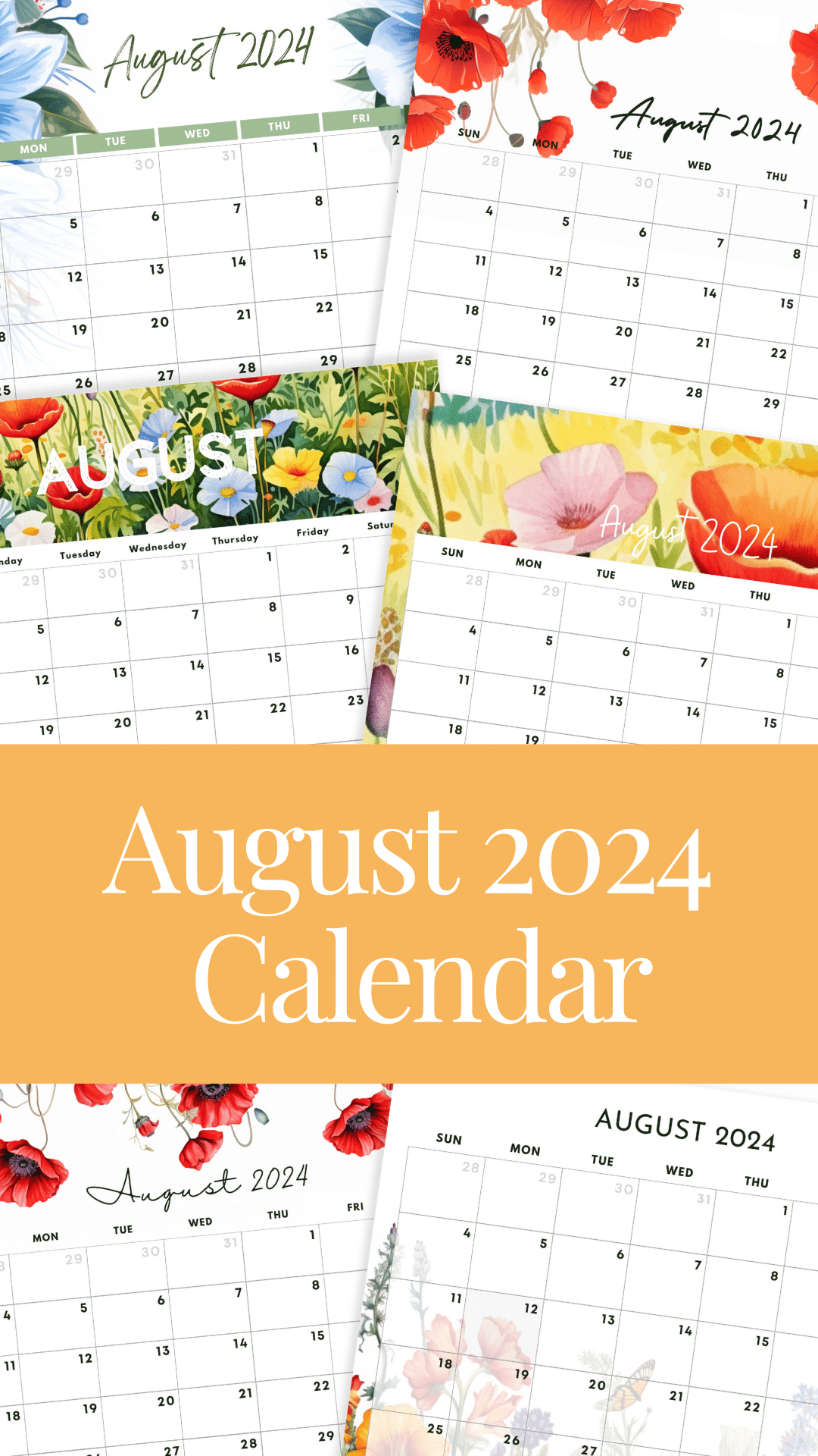 August 2024 calendar free printable makenstitch