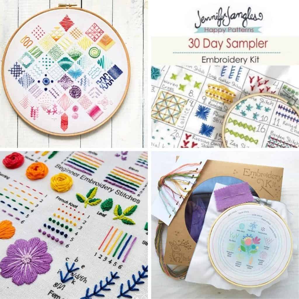 10 Embroidery Sampler Kits For Beginners - Makenstitch