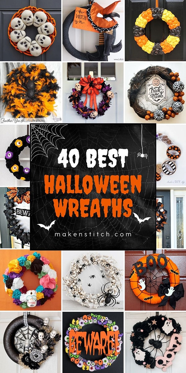 40 Best DIY Halloween Wreath Ideas