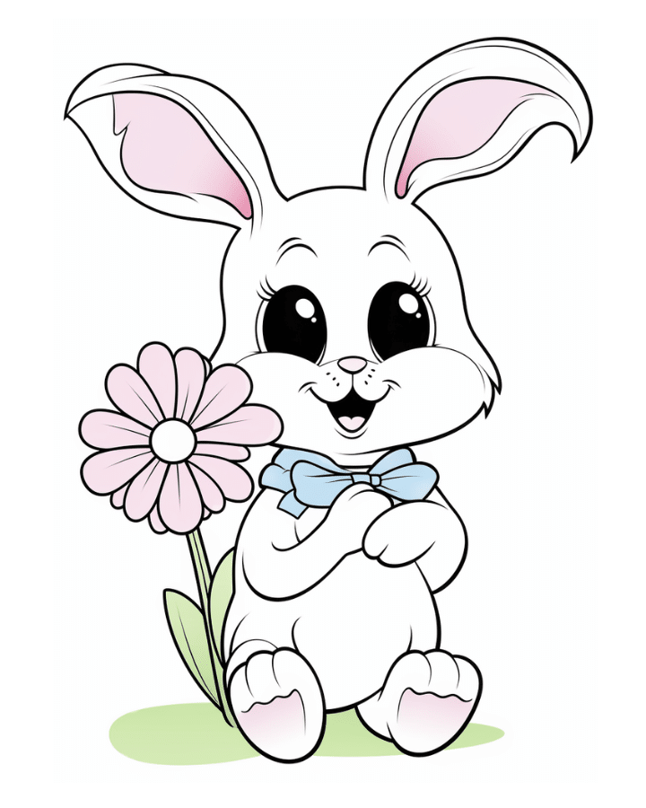 How to Draw an Easter Bunny - Easy Drawing Tutorial For Kids