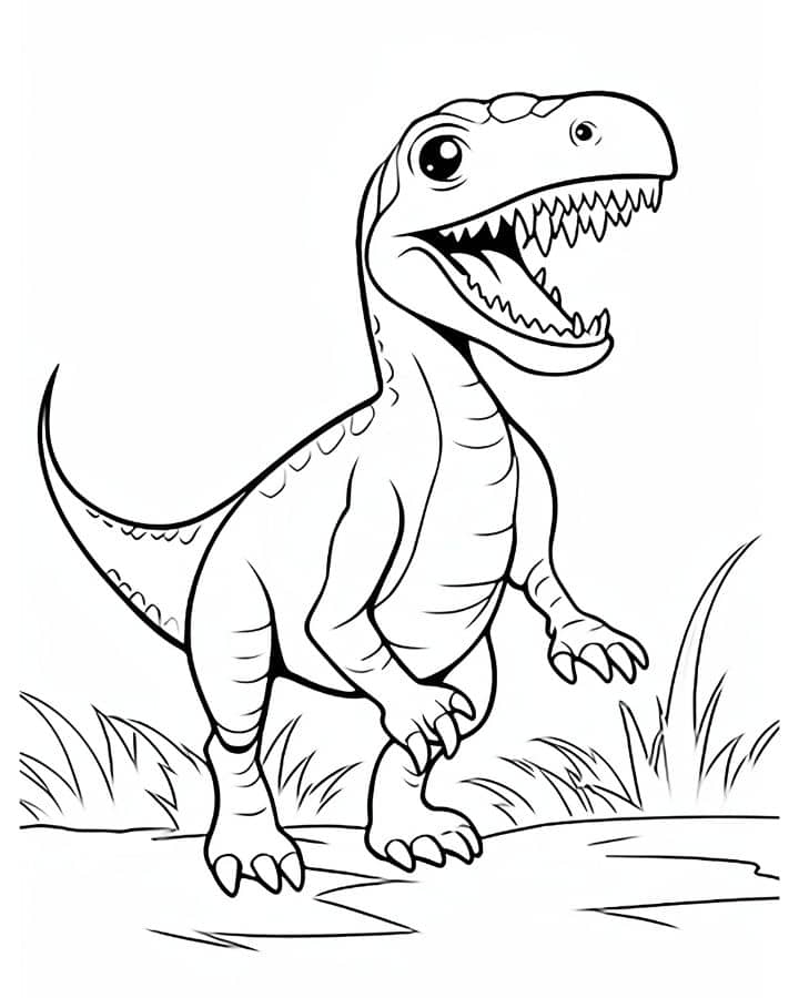 Coloring Pages Dinosaur Theme for Kids and Adults - Makenstitch
