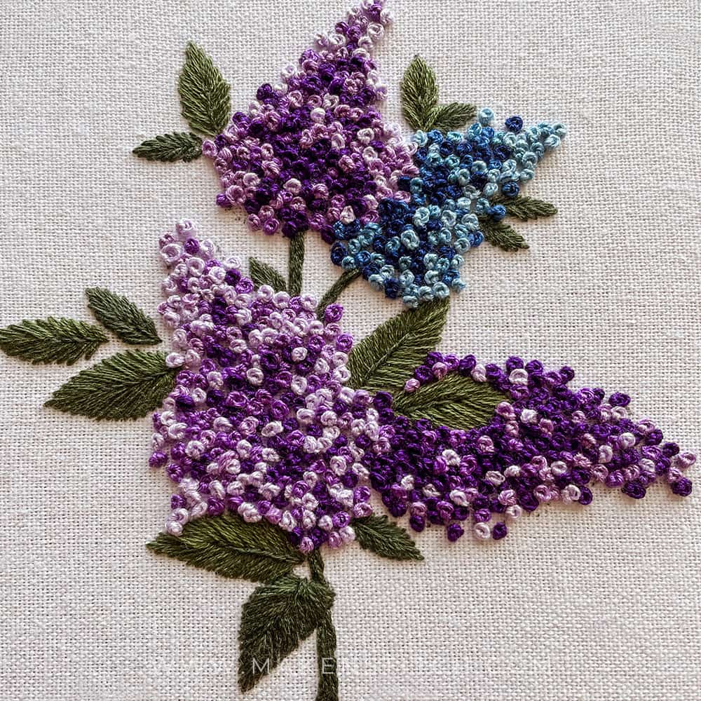 Free embroidery pattern and tutorial - Stitch Floral