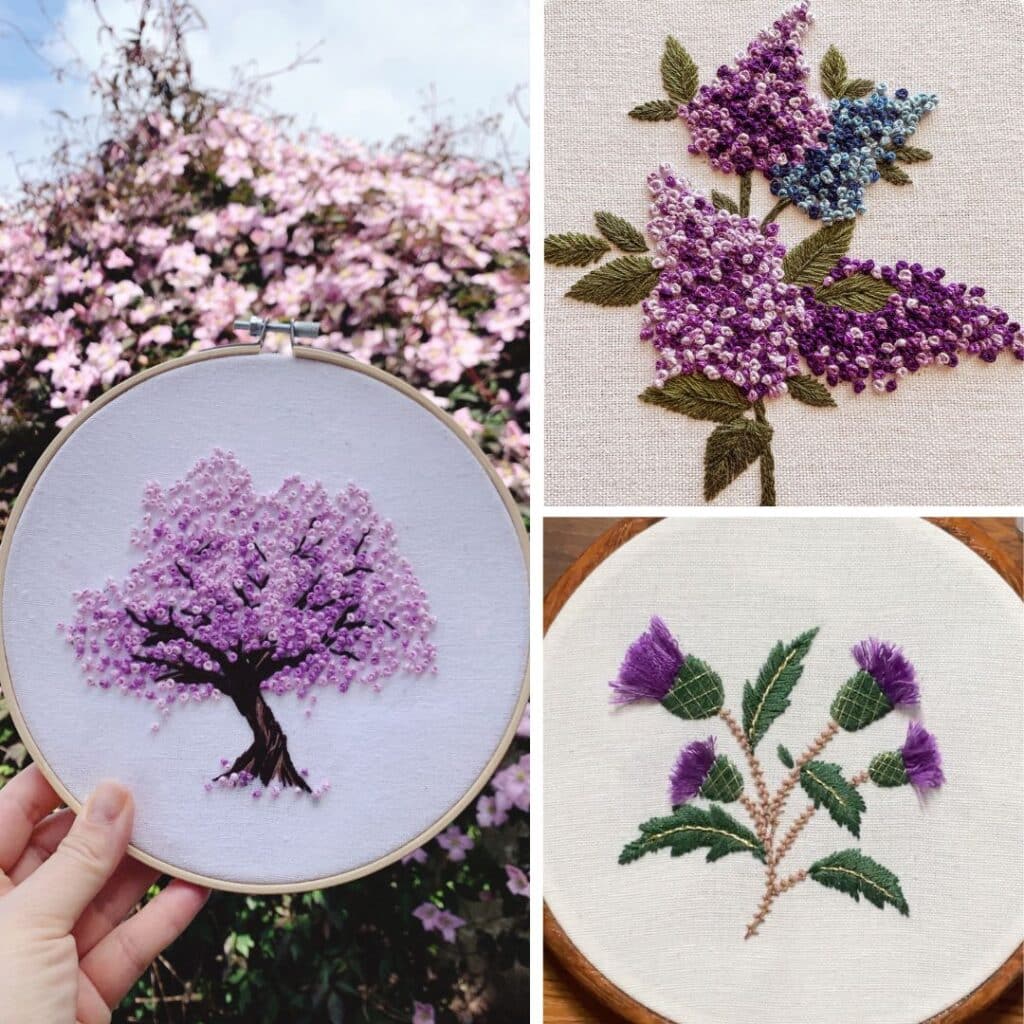 easy embroidery flower patterns
