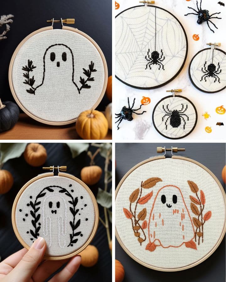 Embroidery Kit for Beginners Cross Stitch Kits Halloween DIY