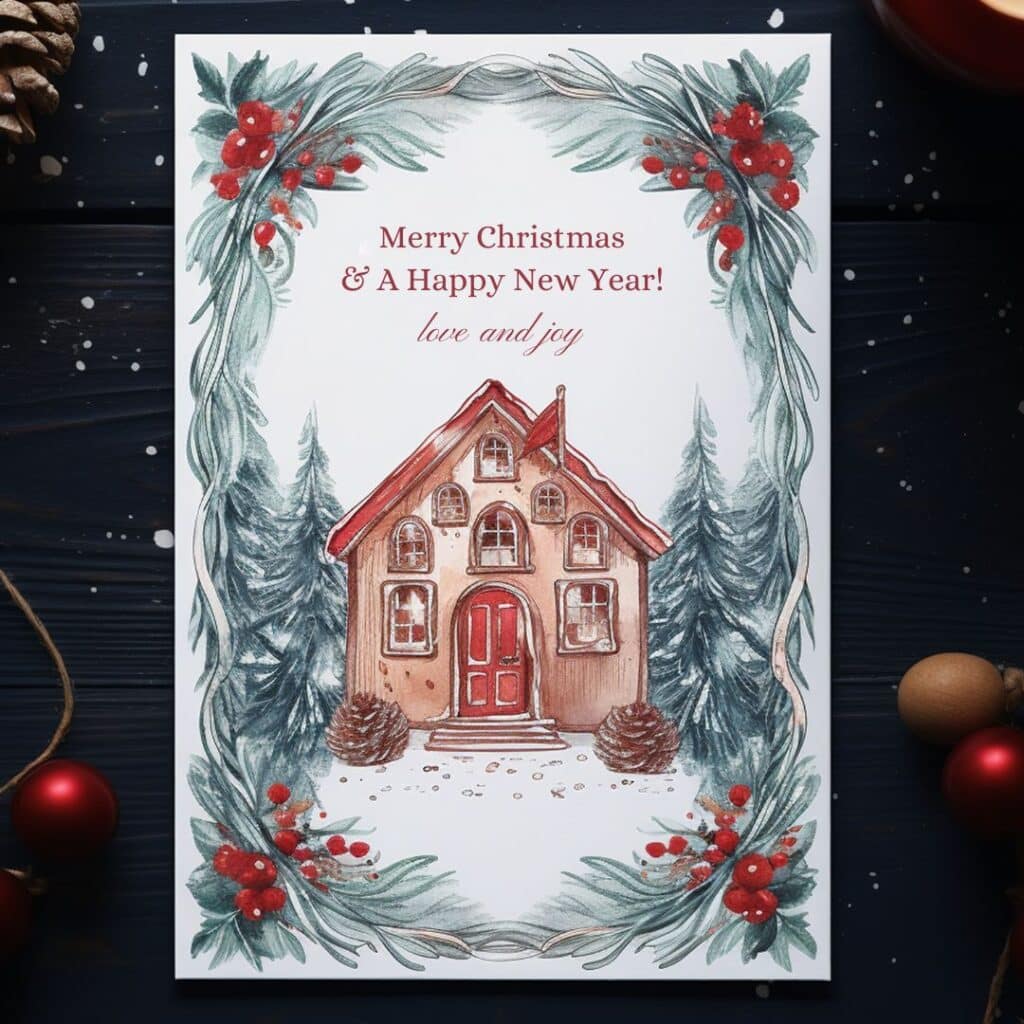 Printable Christmas Cards To Color