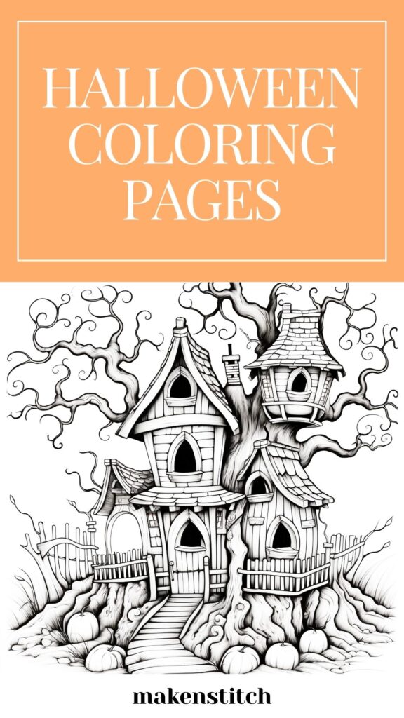 Free Halloween Coloring Pages - Makenstitch