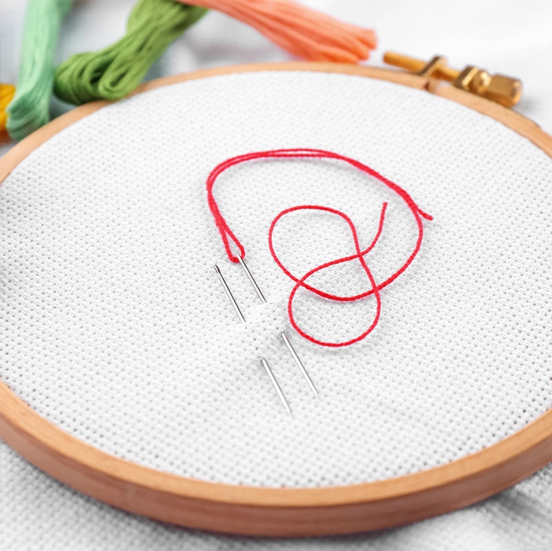 How to use a needle threader for hand embroidery