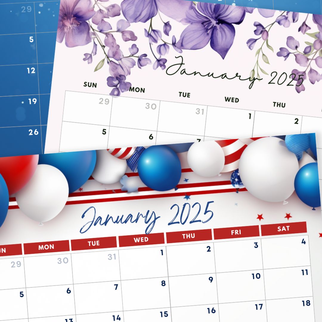 Free january 2025 calendar printables makenstitch