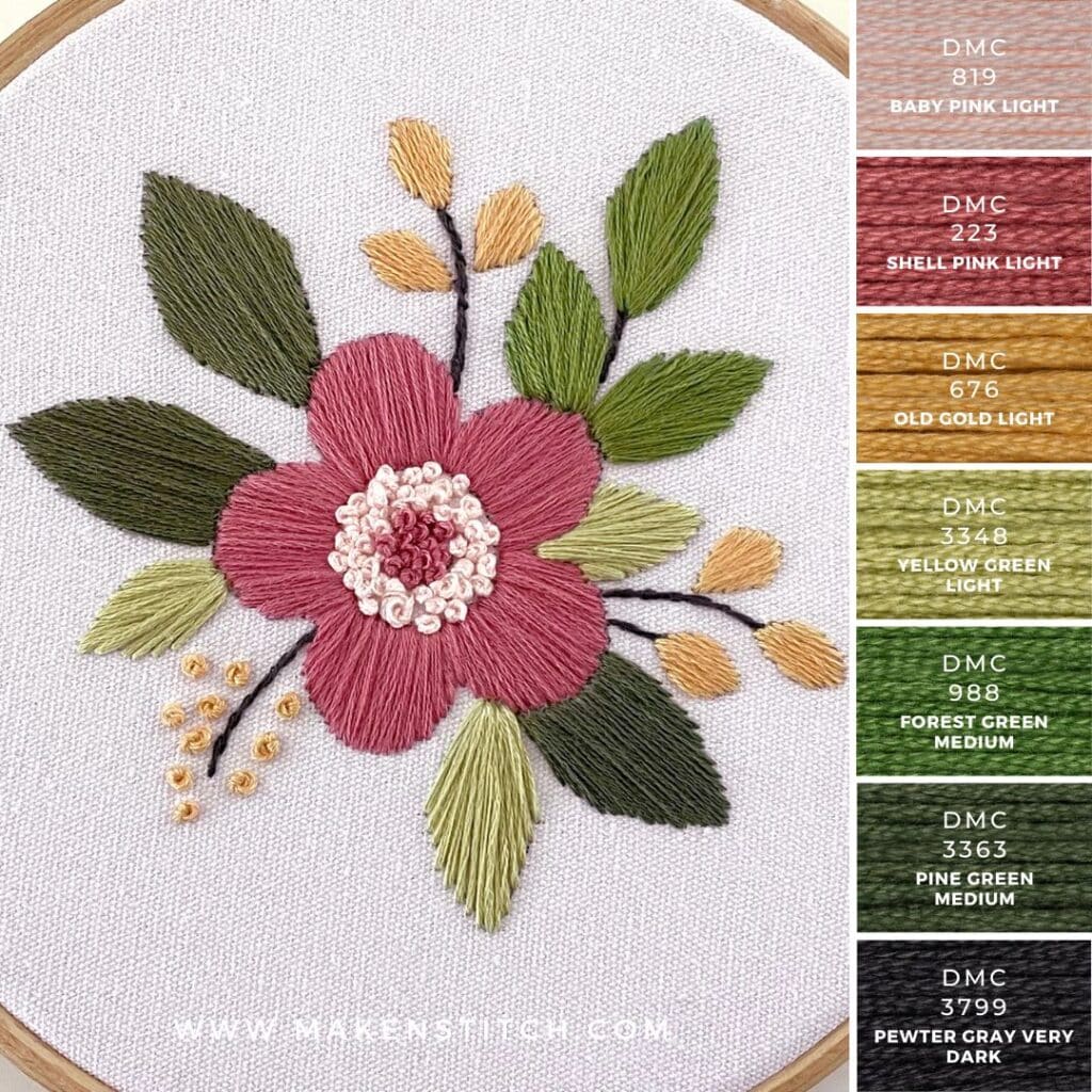 Springtime Color Palette Makenstitch