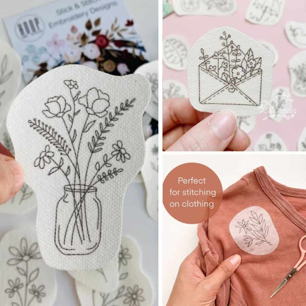 Stick and Stitch Embroidery Patterns for Tshirts - Makenstitch