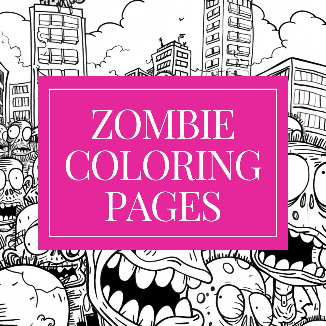 34 Zombie Coloring Pages Makenstitch